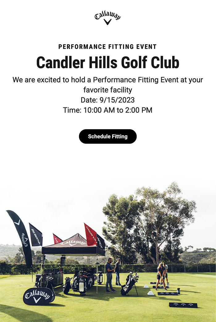 Callaway Golf Club Fitting at Candler Hills Golf
