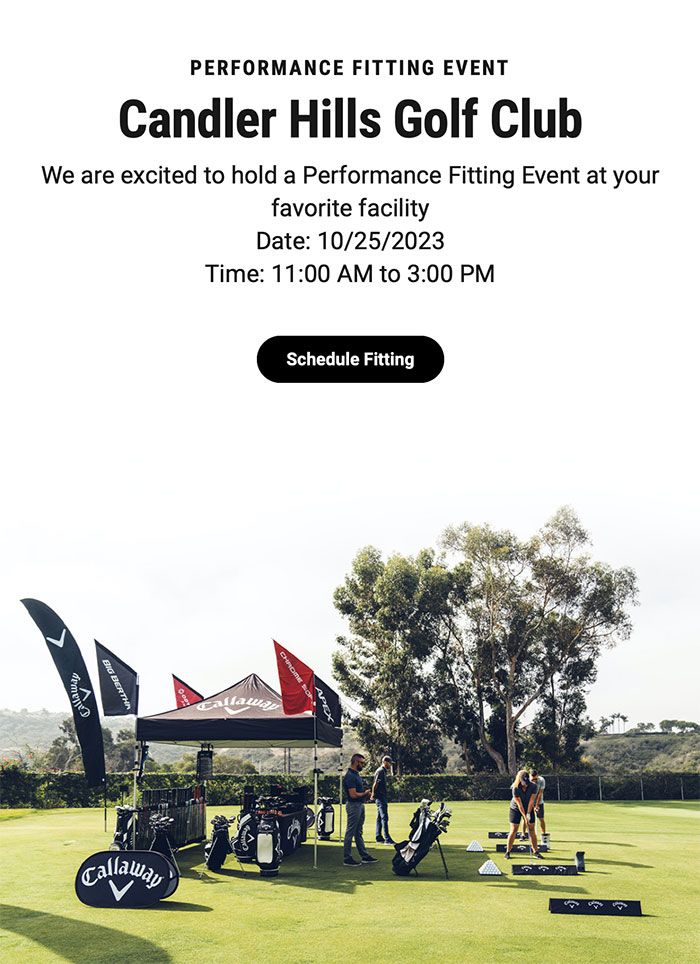 Callaway Golf Club Fitting at Candler Hills Golf
