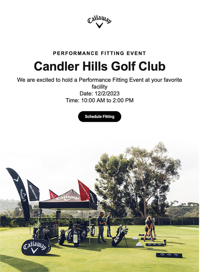 Callaway Golf Club Fitting at Candler Hills Golf
