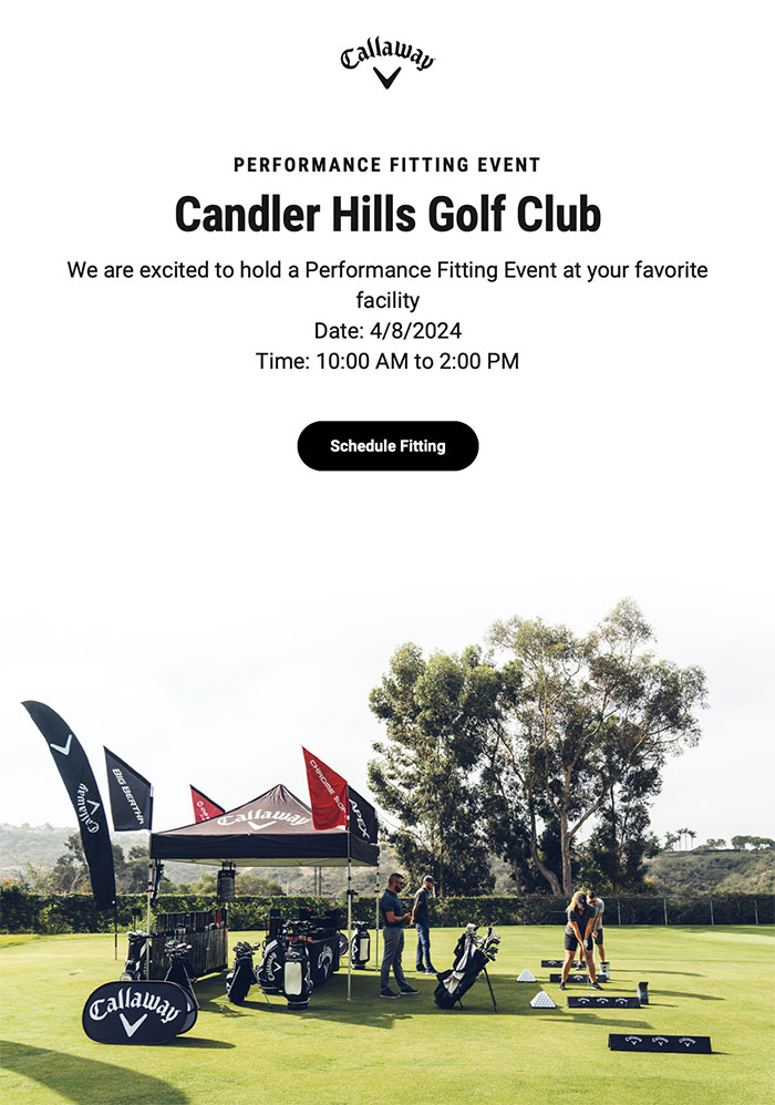 Callaway Golf Fitting at Candler Hills Golf Club