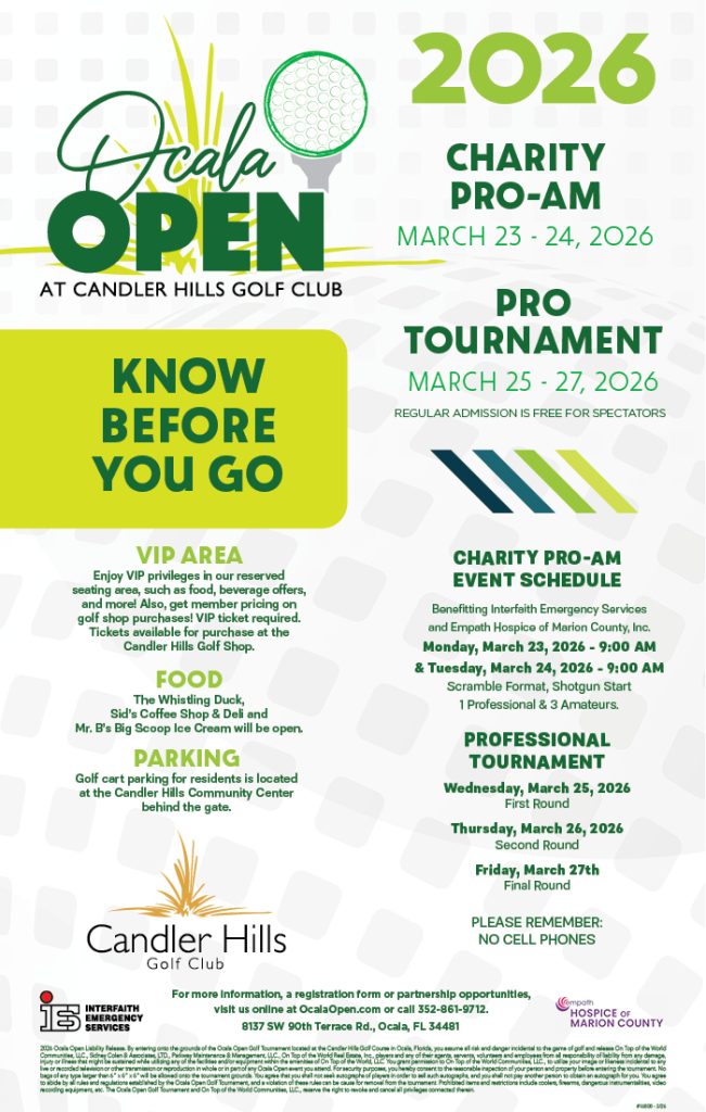2026 Ocala Open Know Before You Go